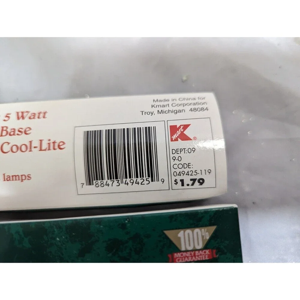 NOS Set of 16 ( 2 packs of 8) C7 1/2 Painted Matte Christmas Light Bulbs Cool